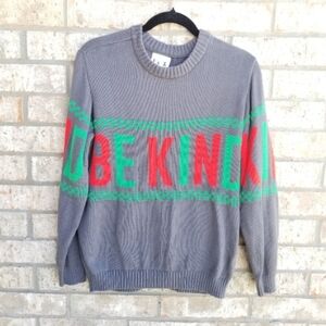 GRAY BE Kind! Christmas Sweater (Unisex SM) Unisex RED/GREEN Ugly Holiday Party